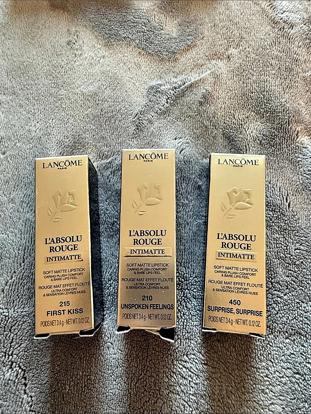 Lancôme L'Absolu Rouge Intimatte Lipstick Set Pink & Red NWT